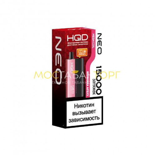 HQD NEO 15000 Strawberry watermelon / Клубника - арбуз