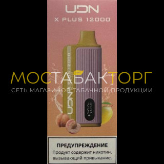 Электронная сигарета UDN X Plus 12000 Персик Манго
