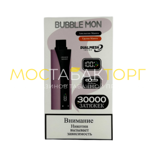 BUBBLE MON BOOSTER DUBLE 30000 Апельсин манго груша манго 2%