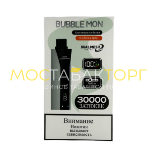 BUBBLE MON BOOSTER DUBLE 30000 Блестящая клубника клубника арбуз 2%