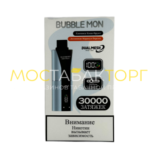 BUBBLE MON BOOSTER DUBLE 30000 Ежевика киви фрукт лимонная маракуйя персик 2%