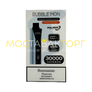 BUBBLE MON BOOSTER DUBLE 30000 Ежевика сладкий апельсин ежевика киви фрукт 2%