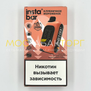Электронная сигарета INSTABAR WT 10000 by PLONQ Клубничное Мороженое