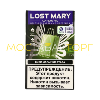 Картридж LOST MARY PRO CD 10000 Киви маракуйя гуава 2%