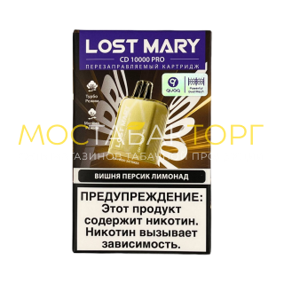 Картридж LOST MARY PRO CD 10000 Вишня персик лимонад 2%