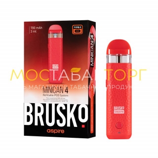 Электронная сигарета Brusko Minican 4, 700мАч, Красный