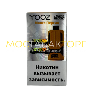 YOOZ HUNK 15000 strong Манго персик 2%