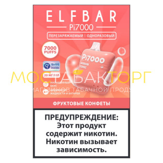 Электронная сигарета Эльф Бар Пи 7000 затяжек Фруктовые Конфеты (Elf Bar Pi 7000)