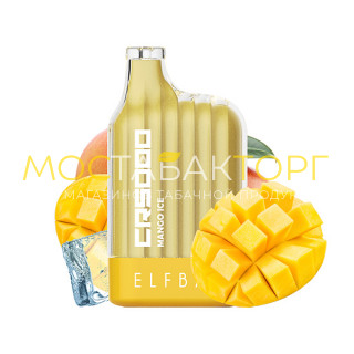 Электронная сигарета Эльф Бар CR5000 затяжек Манго Лёд (Elf Bar CR 5000 Mango Ice)