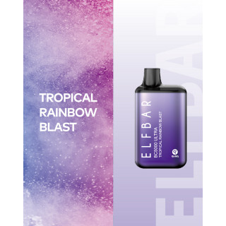 Электронная сигарета Эльф Бар 5000 затяжек Тропический Коктейль (Elf Bar BC5000 Tropical Rainbow Blast)