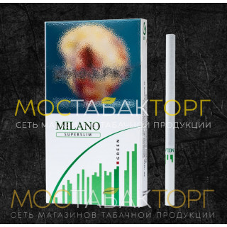 Сигареты Милано Ментол Супер Слим (Milano Superslim Green)