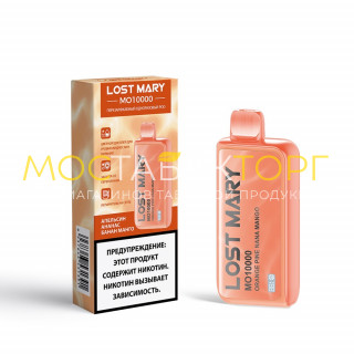 Электронная сигарета LOST MARY MO 10000 Orange Pine Nana Mango/ Апельсин Ананас Банан Манго