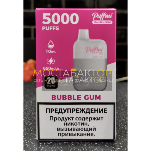 Электронная сигарета Паффми Жвачка 5000 затяжек (PUFFMI MeshBox)