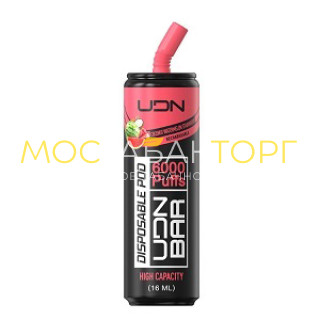 Электронная сигарета UDN BAR Coconut Watermelon Strawberry 6000 затяжек (УДН Бар Кокос Арбуз Клубника)