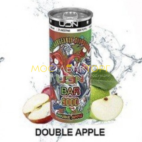 Электронная сигарета UDN BAR 9000 Double Apple (УДН Бар Двойное Яблоко)