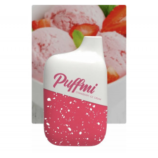 Электронная сигарета Паффми 4500 затяжек Клубничное Мороженое (PUFFMI DY4500 Strawberry Ice Cream)