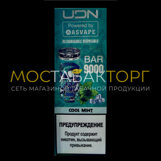 Электронная сигарета UDN BAR 9000 Cool Mint (УДН Бар Ледяная Мята)