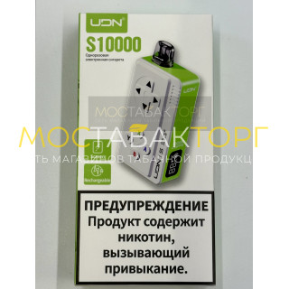 Электронная сигарета UDN BAR S 10000 Double Apple (УДН Бар Двойное Яблоко)
