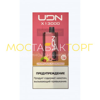 Электронная сигарета UDN BAR X 13000 Вишневый Персиковый Лимонад