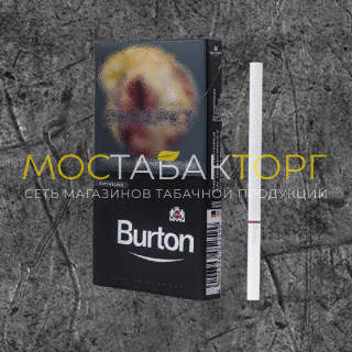 Сигареты Буртон Супер Слим Чёрный (Burton Super Slim Black)