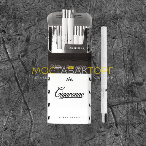 Сигареты Cigaronne Super Slims White