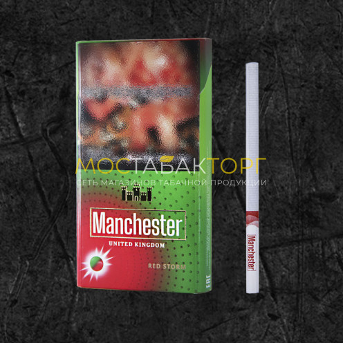 Сигареты Manchester Red Storm Super Slims
