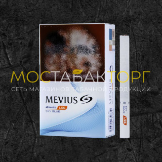 Сигареты Мевиус ЛСС Скай Блю 6 (MEVIUS LSS Sky Blue) раздвижная пачка