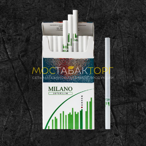 Сигареты Милано Ментол Супер Слим (Milano Superslim Green)