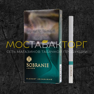 Сигареты Собрание Элемент Аквамарин (Sobranie Element Aquamarine)