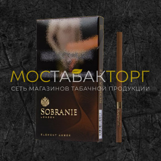 Сигареты Собрание Элемент Амбер Супер Слим (Sobranie Element Amber Super Slim)